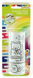 kleur je eigen sticker wit 4 m