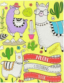 kleurboek Neon paperback 24 x 22 cm geel 32 pagina's