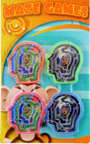 knikker doolhof hoofd 4 stuks