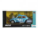 Kever Hot Rod jongens pull-back lichtblauw