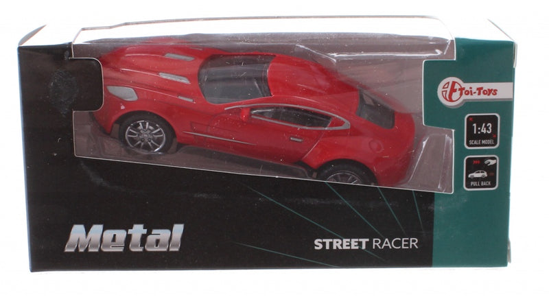 Metal raceauto rood