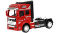 Metal vrachtwagen rood 12 cm