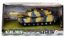 militaire tank met licht en geluid 17 cm groen/ geel