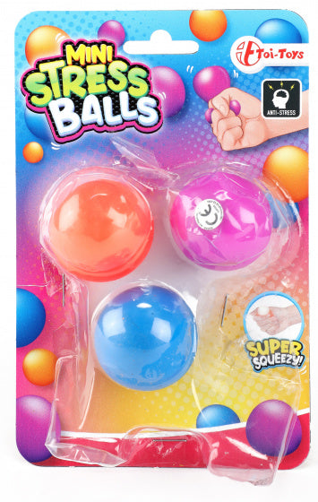 Toi-Toys Mini Anti Stressbal 4 cm 3 Stuks