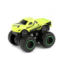 monstertruck Metal junior 6 cm staal geel/zwart 2-delig