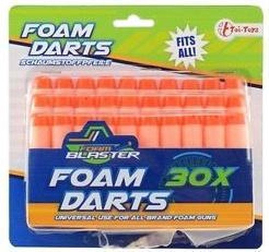 navulset Foam Blaster roze/oranje 30 stuks