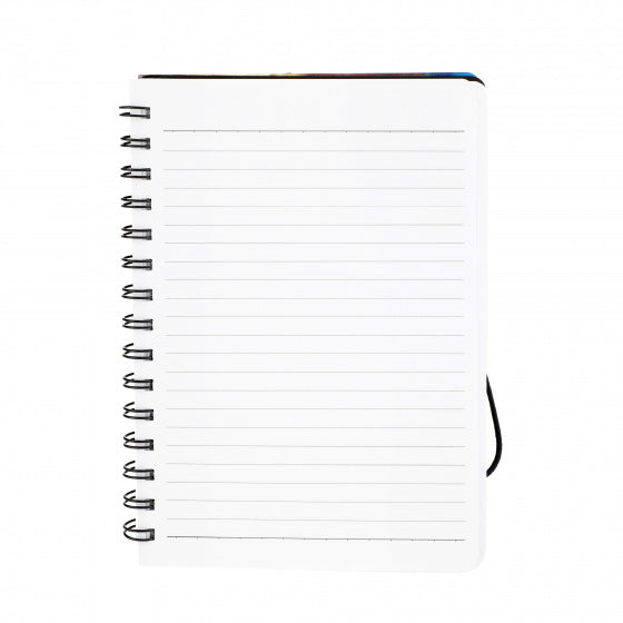 notitieboek Racing 3D gelinieerd jongens geel/rood