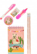 notitiesetje lama roze 7-delig