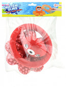 octopus ringgooien 20 cm rood