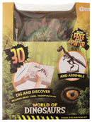 opgraafkit World of Dinosaurs stegosaurus gips 5-delig