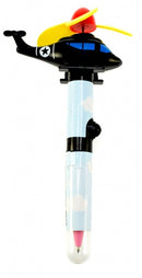 pen met ventilatie helikopter zwart 14 cm