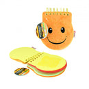 notitieboekje Hamburger pluche/papier junior