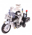 politieachtervolging op motor 19 cm 2 stuks blauw