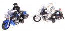 politieachtervolging op motor 19 cm 2 stuks blauw