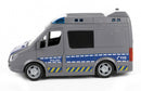 politiebus Duitse junior 29,2 x 12,7 x 11,8 cm grijs