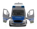politiebus Duitse junior 29,2 x 12,7 x 11,8 cm grijs