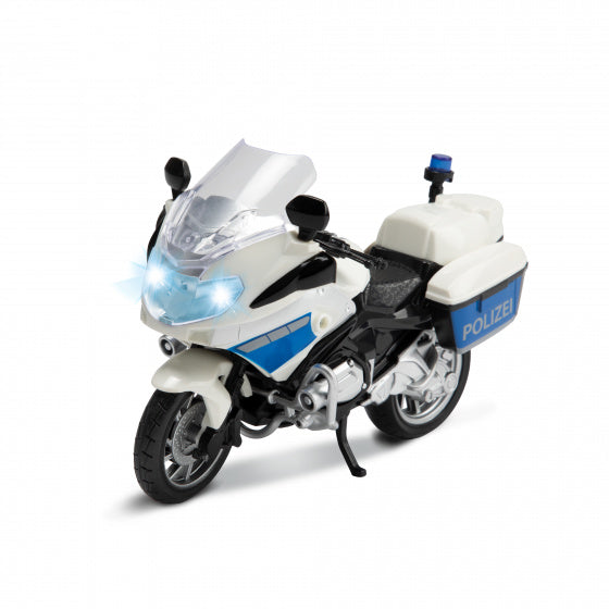 politiemotor De junior 22 x 9,5 x 14 cm wit