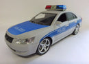 Politiewagen met licht en geluid 24 cm wit/blauw