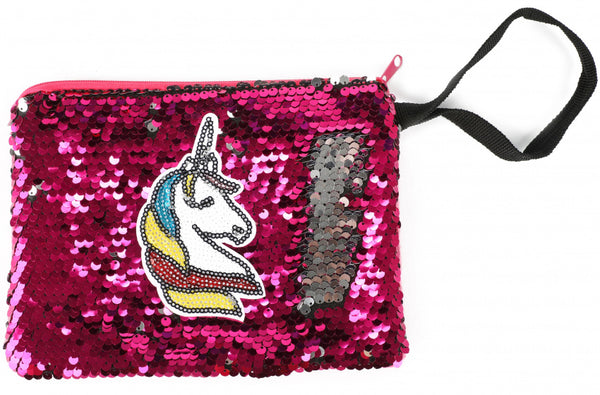 portemonnee Eenhoorn meisjes 12 x 9 cm polyester roze