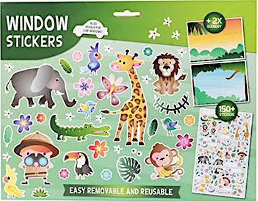 raamstickers jungle junior vinyl groen