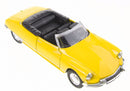 schaalmodel Citroën DS19 Cabriolet open 1:34 staal geel