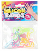 siliconen dieren armband glitter 6-delig