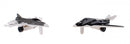 Sky Fighter vliegtuigjes diecast 7 cm zwart/grijs