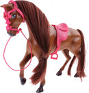 Sofie paard met borstel 25 cm bruin