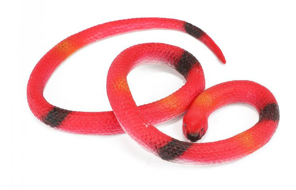 speeldier Animal World slang 150-200 cm rubber rood