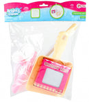 speelgoedset schoonmaakset junior roze/geel 4-delig