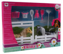 speelset Kailey's paard 9-delig bruin/zwart
