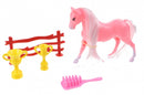 speelset paard 6-delig roze