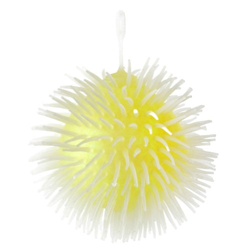 stressbal junior 10 cm rubber geel