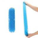 stressbal Pufferz junior 33 cm siliconen blauw