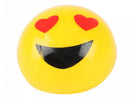 stressbal Squeezeball hartjes-ogen junior geel