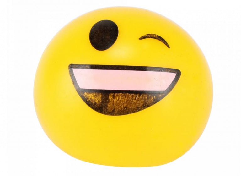stressbal Squeezeball knipoog junior geel