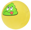 stuiterbal Funny Poo! 5 cm junior geel