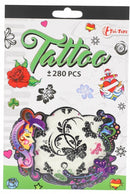 tattoo stickerboekje +280 stuks groen