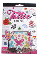 tattoo stickerboekje +280 stuks roze