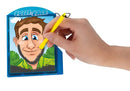 tekenbord Magnetic Fuzzy Face junior blauw 2-delig