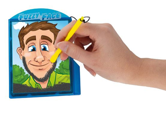 tekenbord Magnetic Fuzzy Face junior blauw 2-delig
