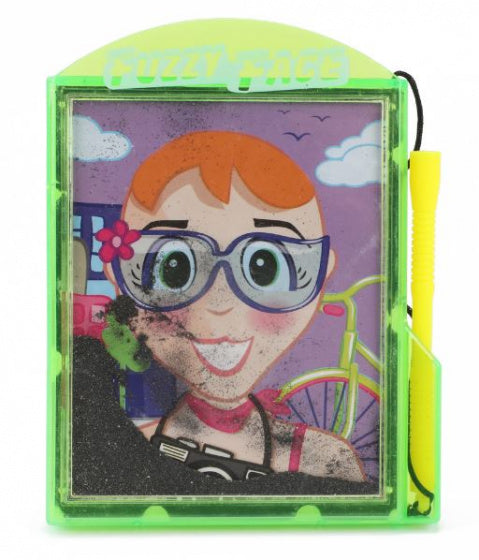 tekenbord Magnetic Fuzzy Face junior groen 2-delig