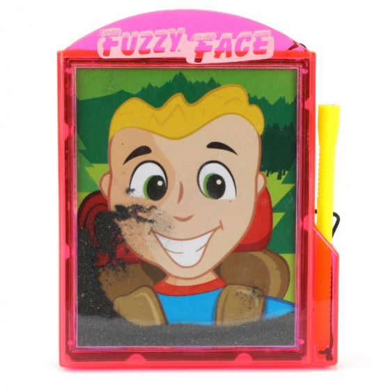 tekenbord Magnetic Fuzzy Face junior rood 2-delig