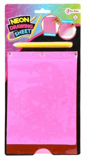 tekenset Neon junior roze 2-delig