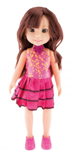 tienerpop Emma and friends jurk roze 35 cm