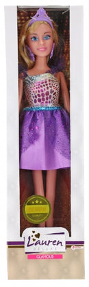 tienerpop Lauren blond 30 cm paars
