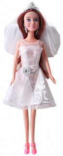 tienerpop Lauren bruid 30 cm wit