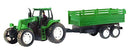 tractor met aanhanger kar groen 42 cm