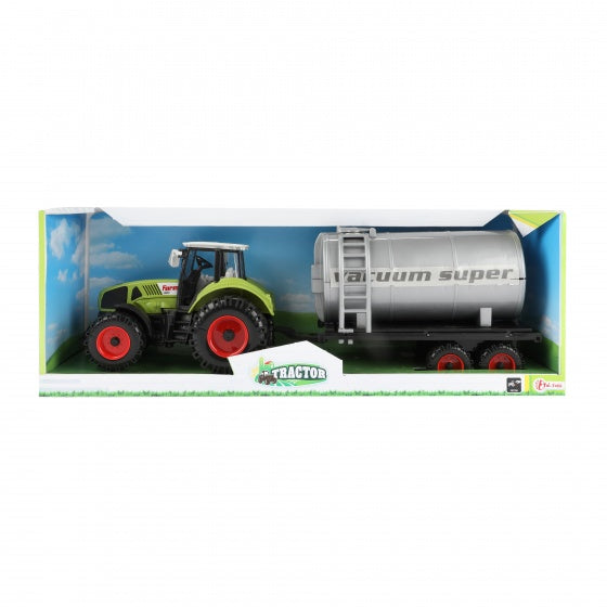 Tractor met Watertank Groen 20cm