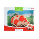 trekfiguur varken rood 15 cm